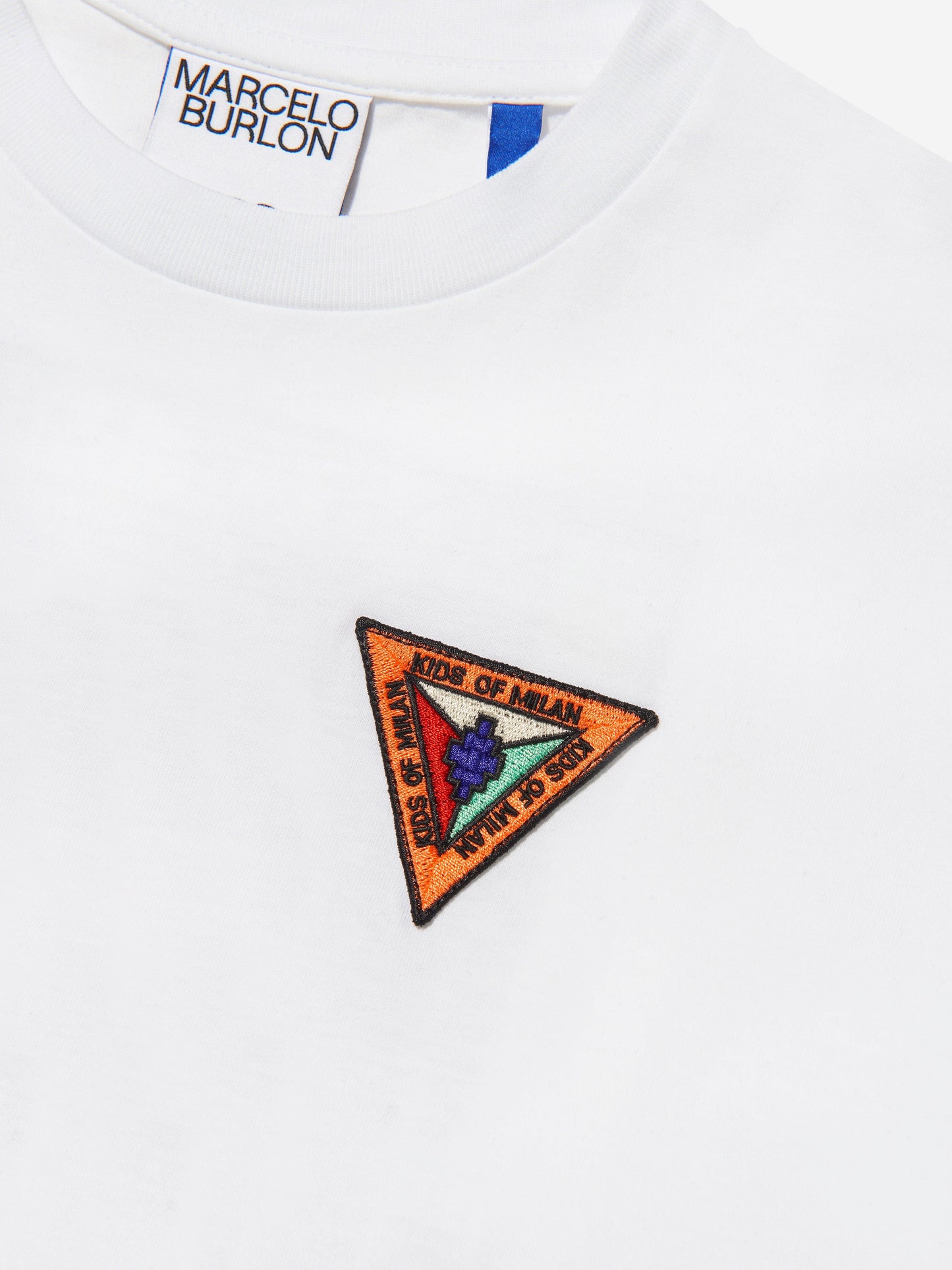 Marcelo Burlon 女童棉质短袖徽标 T 恤