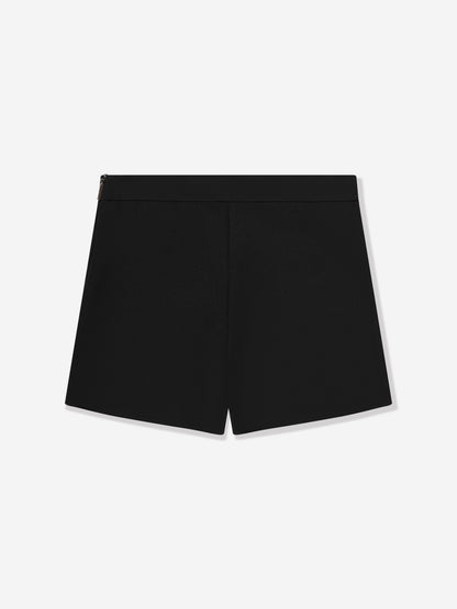 MSGM 女童高科技面料短裙（黑色）
