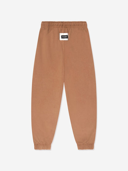 MSGM Kids 品牌慢跑裤（米色）