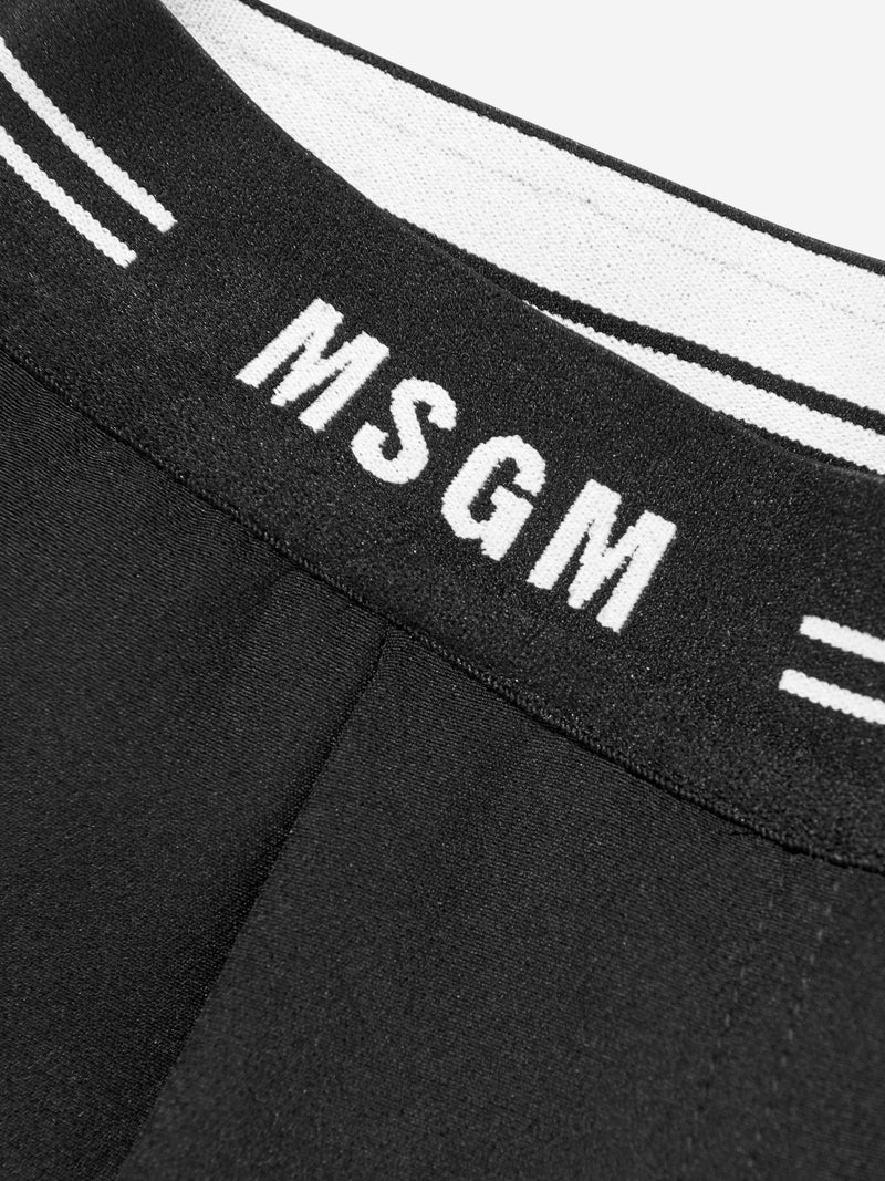 MSGM 女童黑色机能短裤