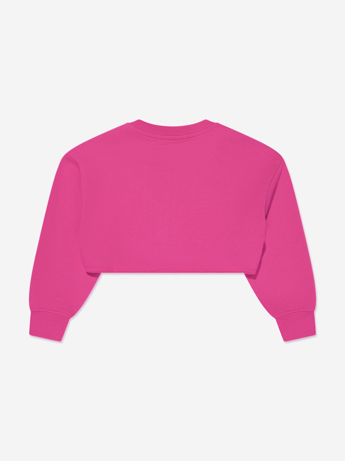 MSGM 女童短款徽标运动衫（粉色）