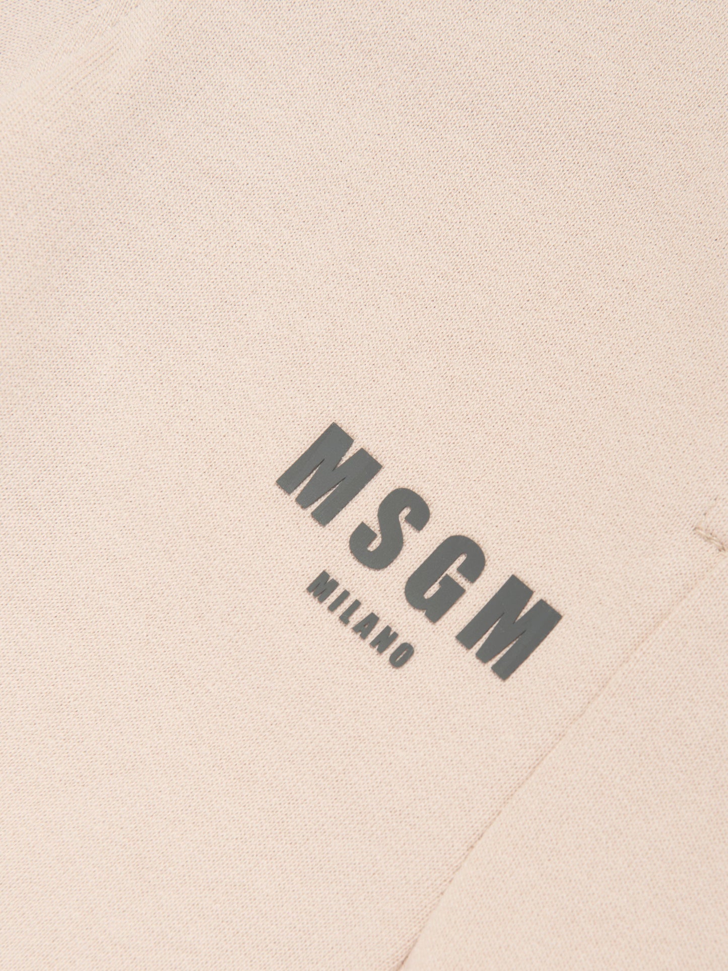 MSGM 男童羊毛慢跑裤（米色）