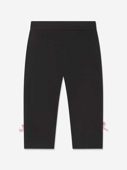 MSGM 女童黑色机能长裤