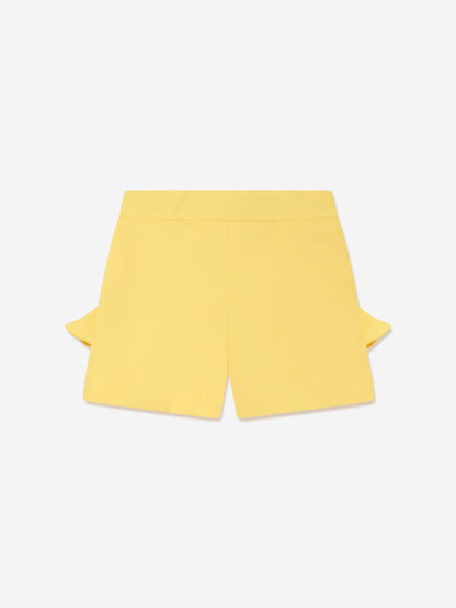 MSGM 女童黄色高科技面料短裤