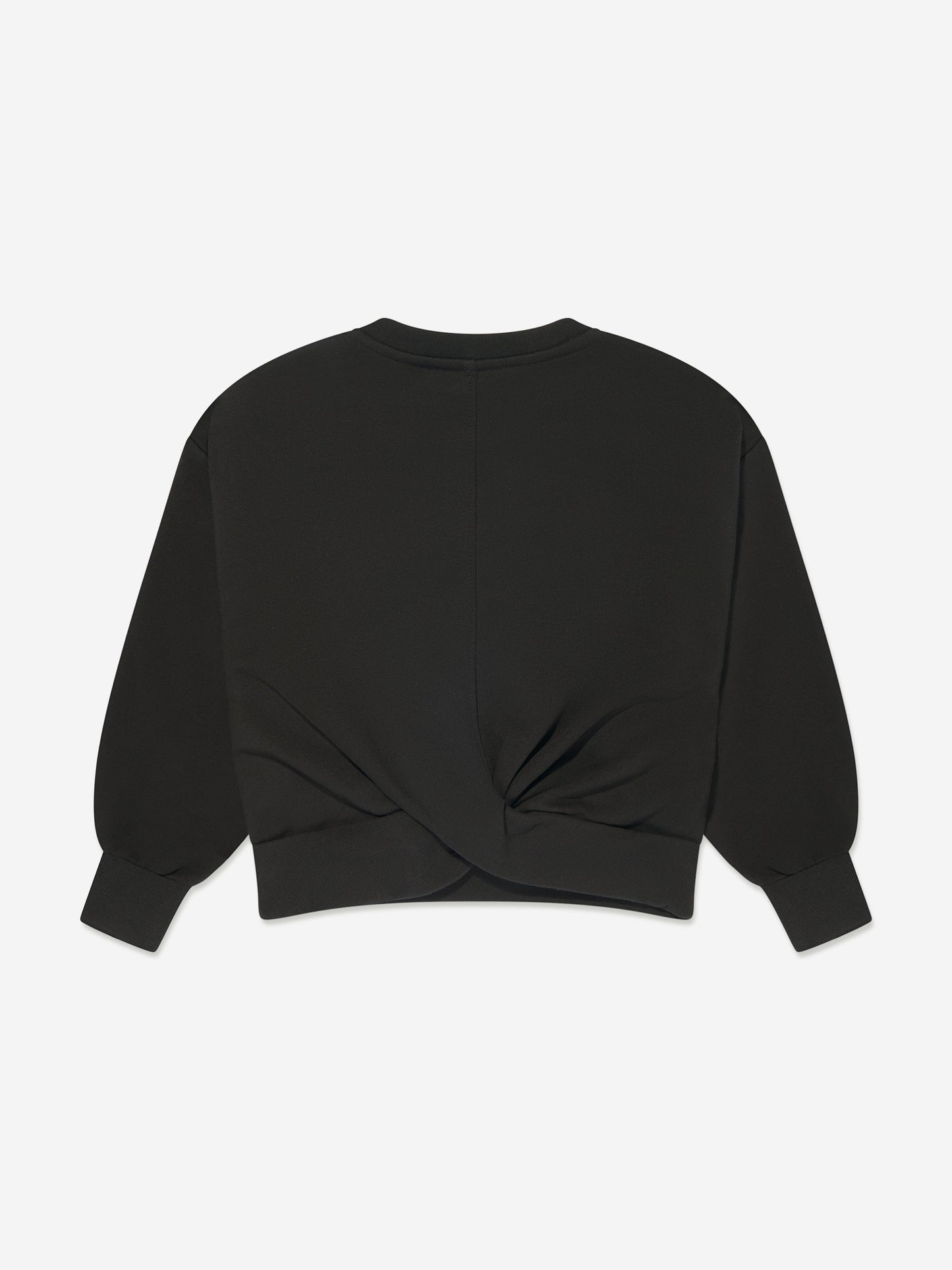 MSGM 女童黑色徽标运动衫
