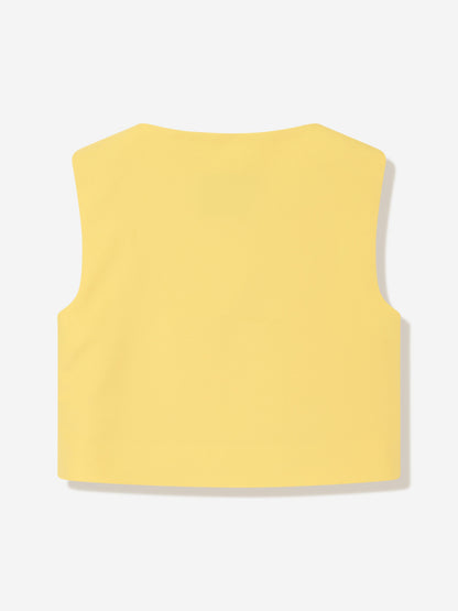 MSGM 女童黄色高科技面料背心
