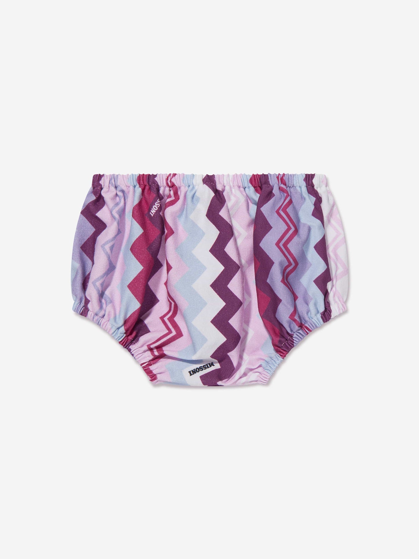 Missoni 女婴粉色之字形连衣裙