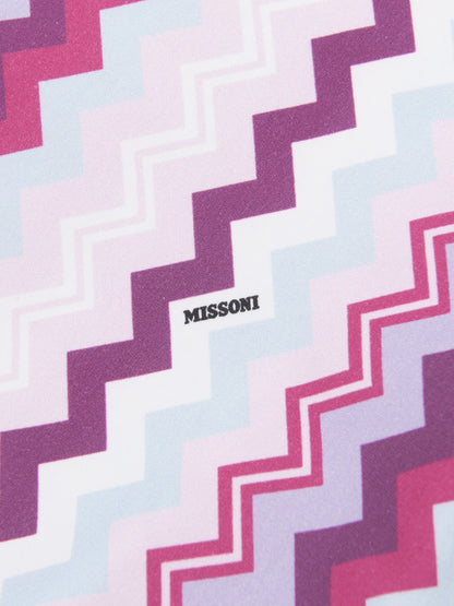 Missoni 女童粉红色之字形连衣裙