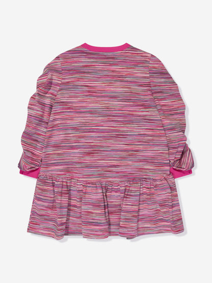 Missoni 女童粉色平纹针织连衣裙