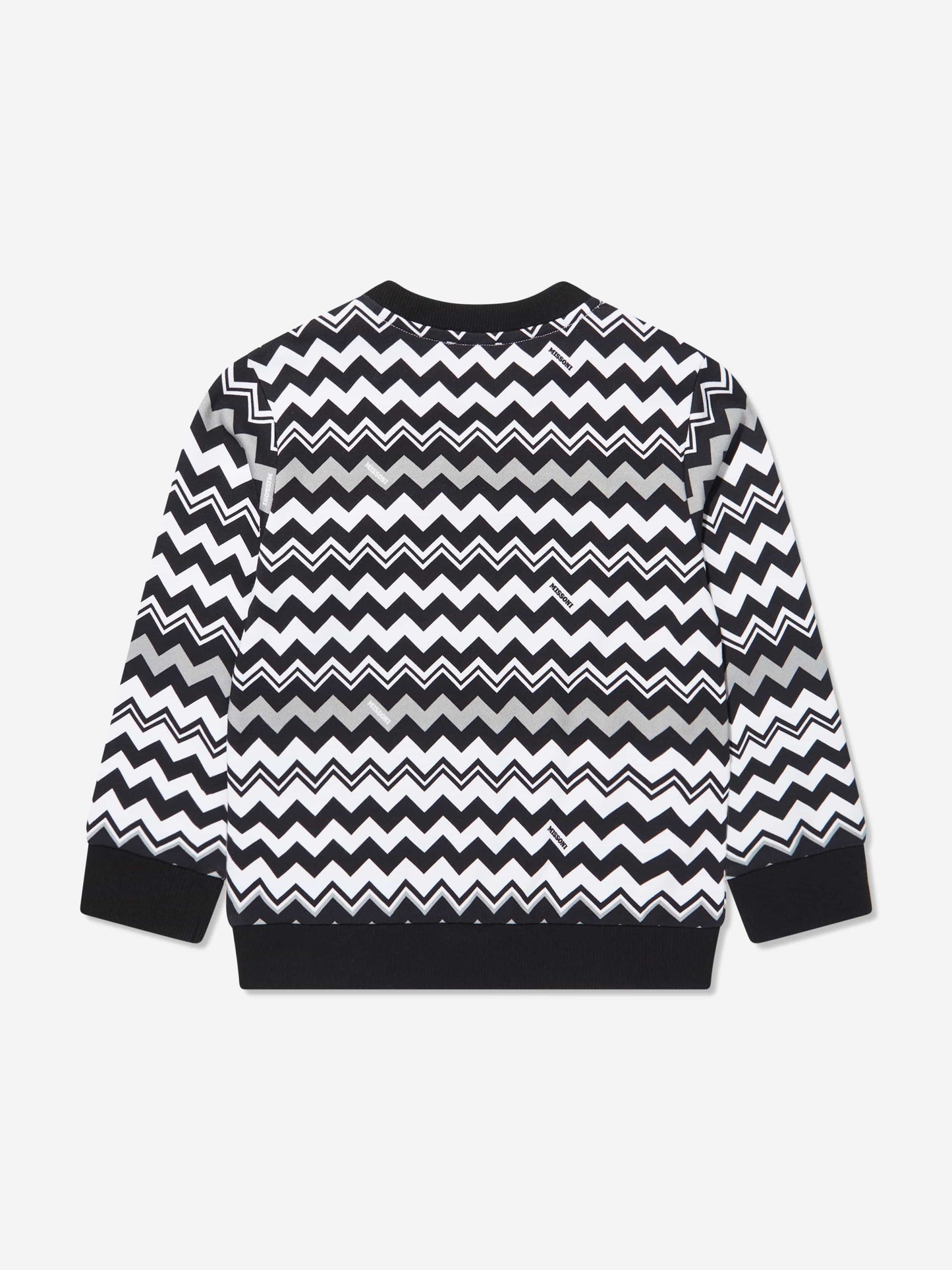 Missoni 儿童锯齿形运动衫（黑色）