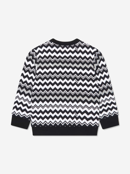 Missoni 儿童锯齿形运动衫（黑色）