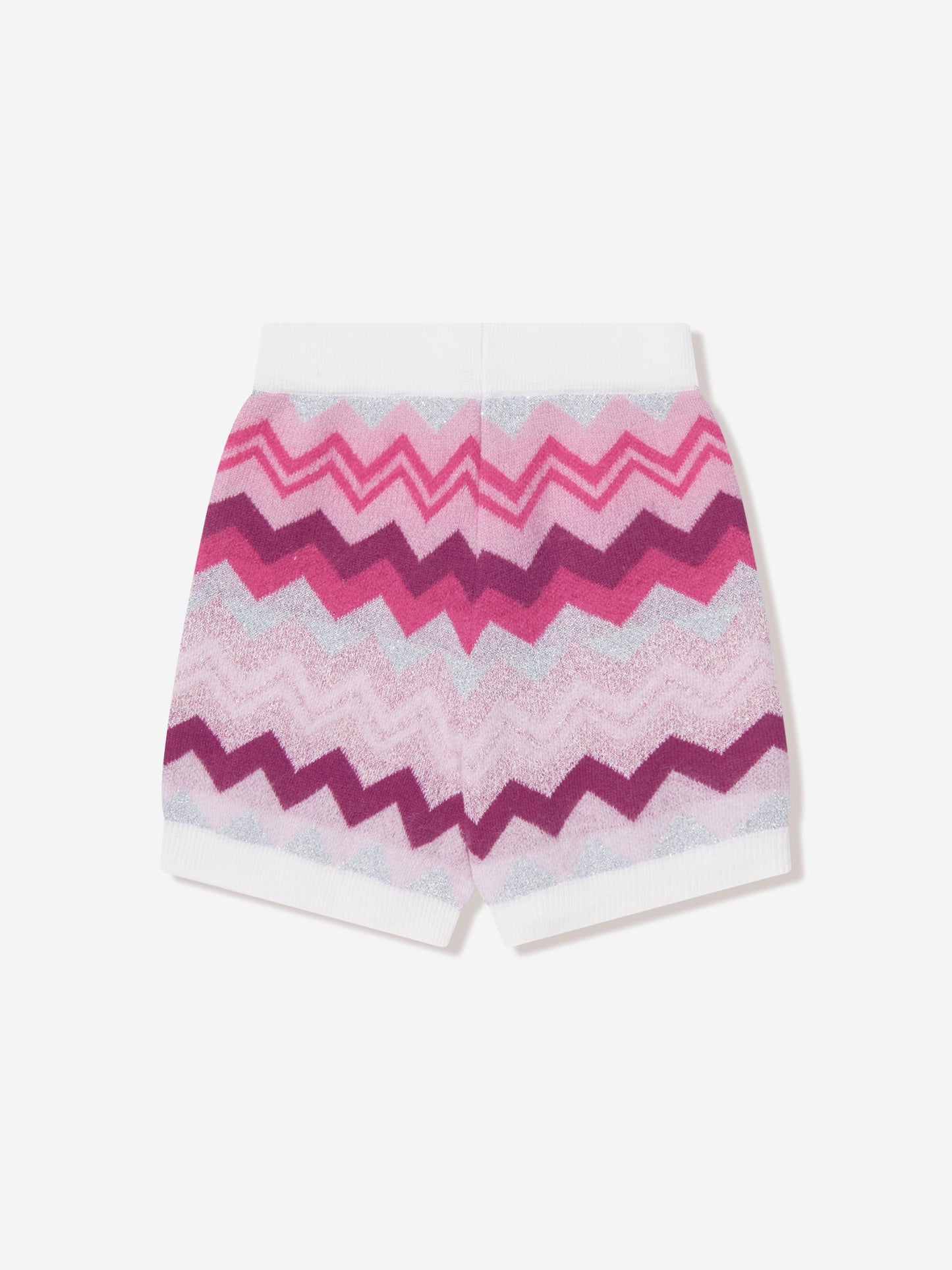 Missoni 女童锯齿形针织短裤（粉色）