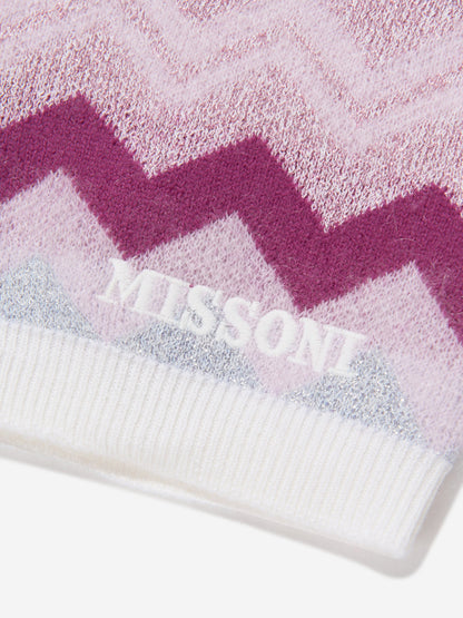 Missoni 女童锯齿形针织短裤（粉色）