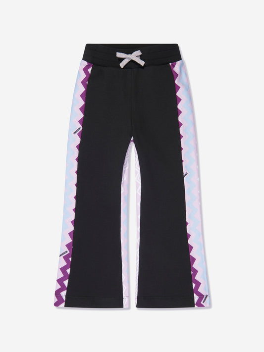 Missoni 女童之字形慢跑裤（黑色）