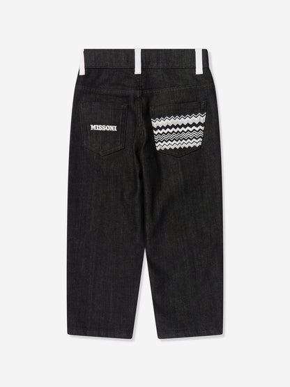 Missoni 男童品牌黑色长裤