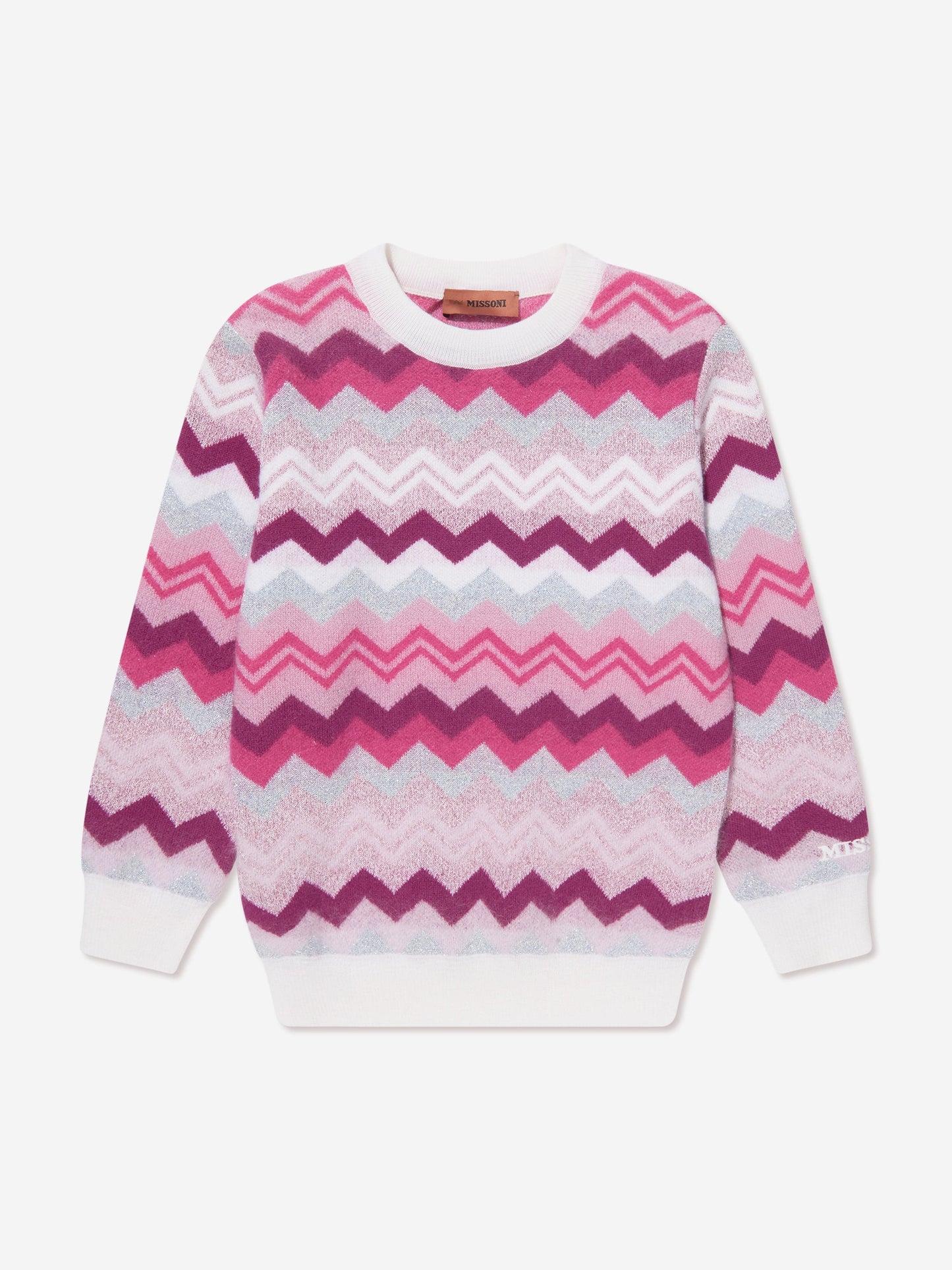 Missoni 女童锯齿形套衫（粉色）