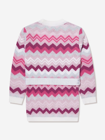 Missoni 女童锯齿形开衫（粉色）
