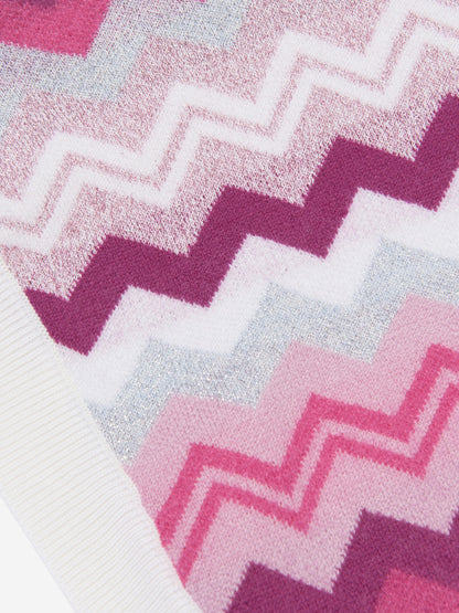 Missoni 女童锯齿形针织背心（粉色）