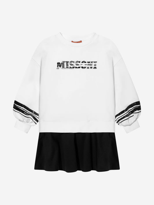 Missoni 女童白色毛衣裙