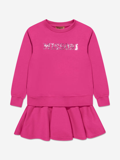 Missoni 女童粉色毛衣裙
