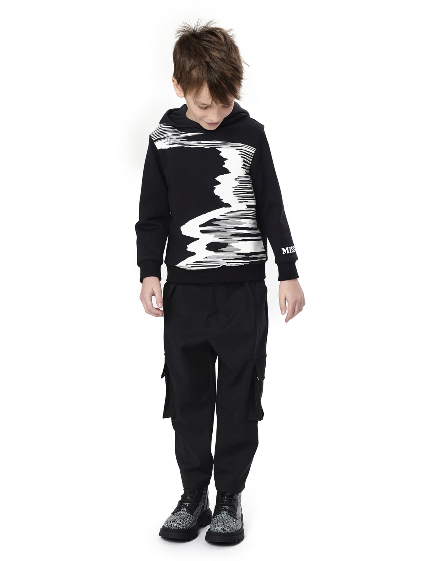 Missoni 男童黑色工装裤