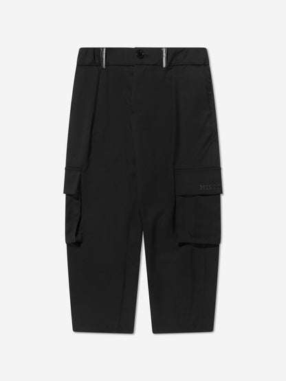 Missoni 男童黑色工装裤