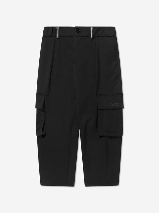 Missoni 男童黑色工装裤