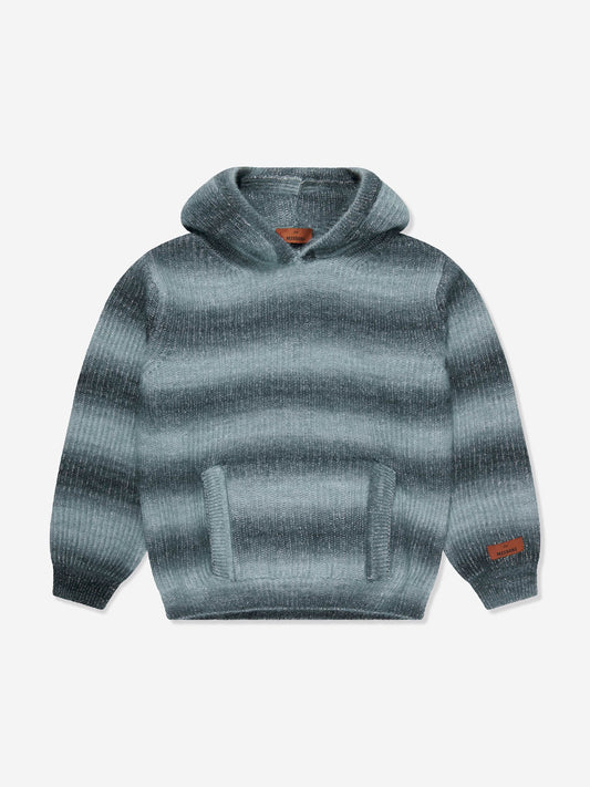 Missoni 儿童针织连帽衫（灰色）