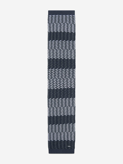 Missoni Boys 黑色锯齿形羊毛围巾