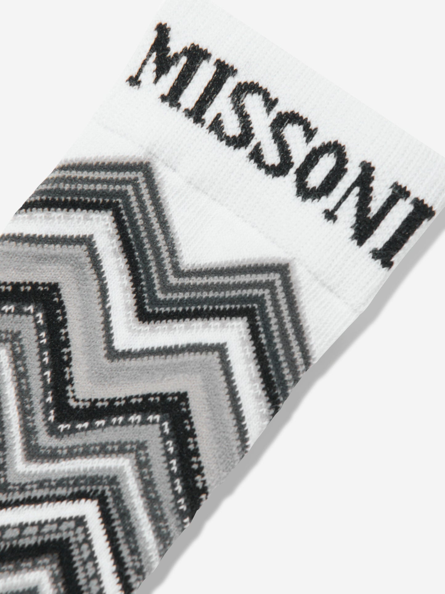 Missoni 儿童锯齿形袜子（黑色）