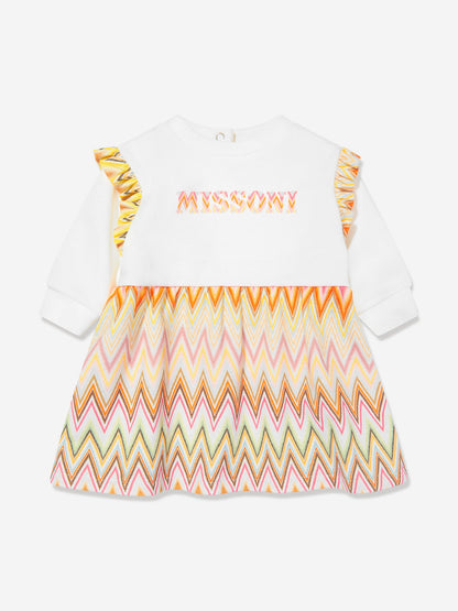 Missoni 女婴多色之字形连衣裙