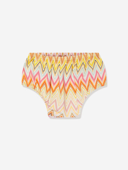 Missoni 女婴多色之字形连衣裙