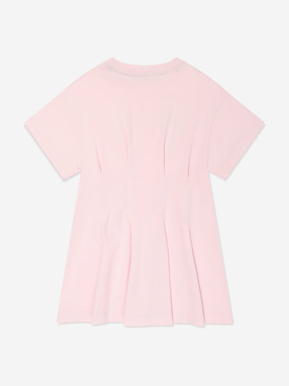 Missoni 女童粉色徽标平纹连衣裙