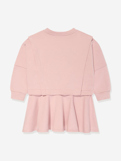 Missoni 女童粉色徽标毛衣裙