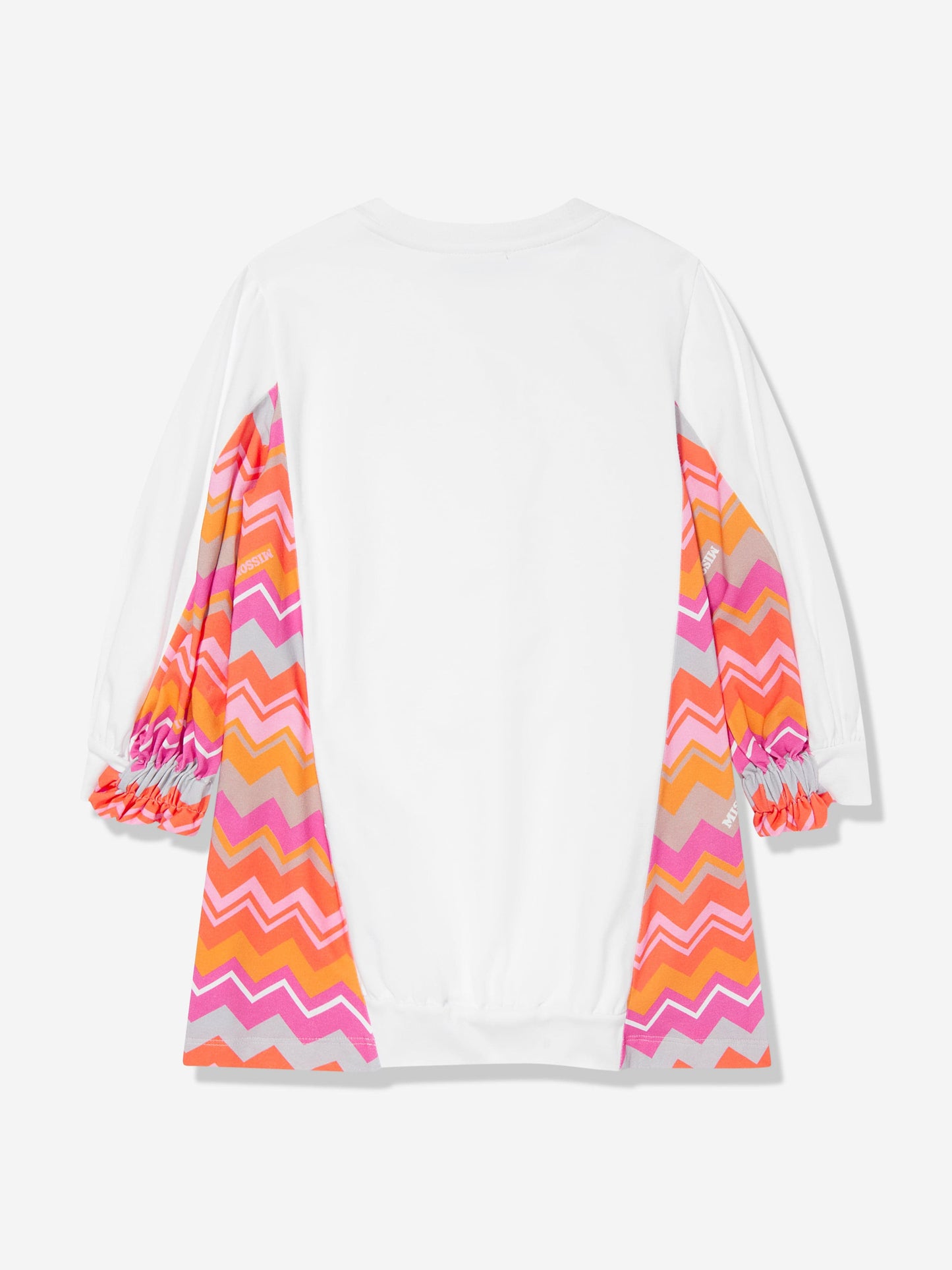 Missoni 女童之字形徽标毛衣裙（白色）