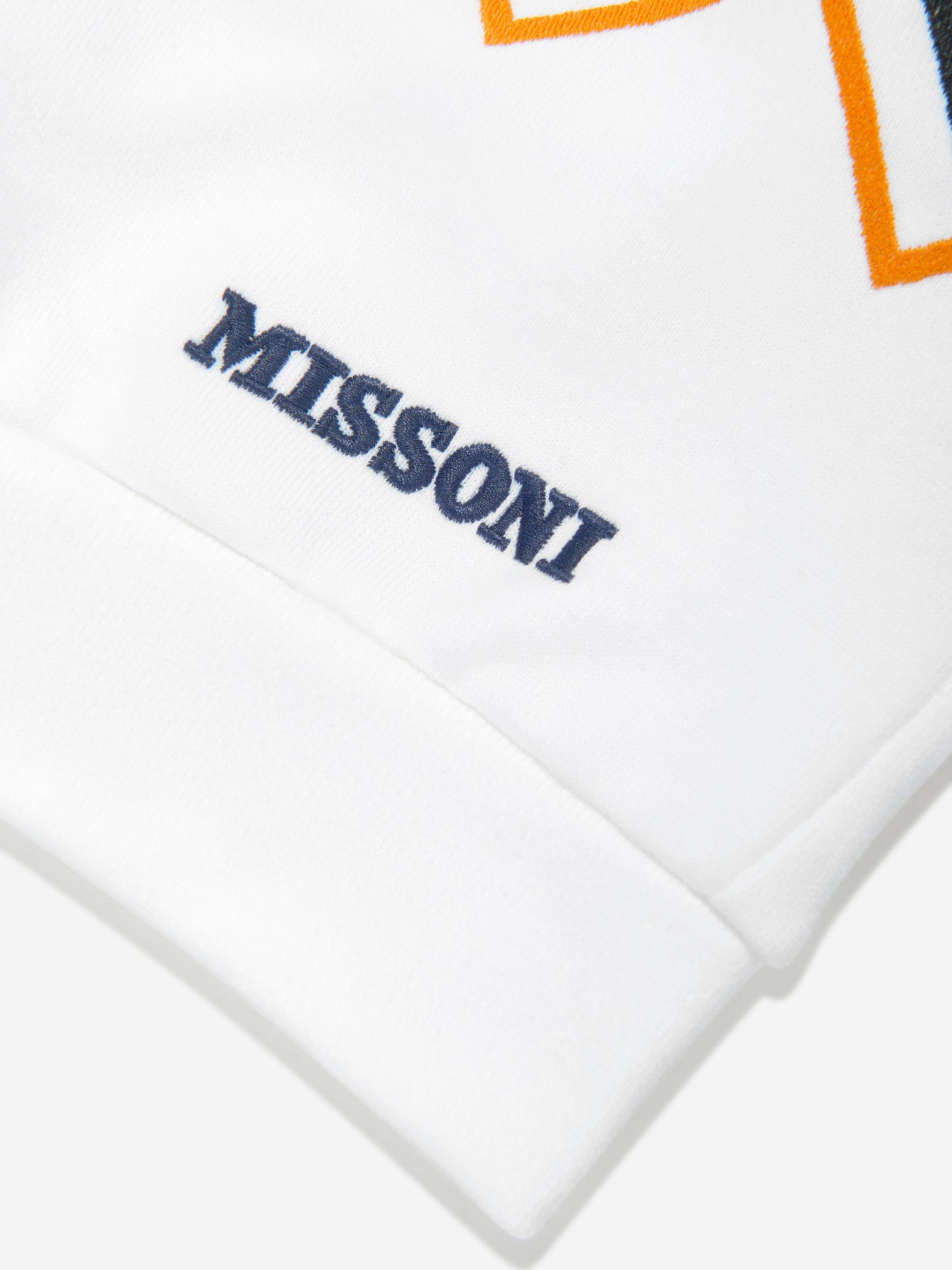 Missoni 男童白色锯齿形领口运动衫