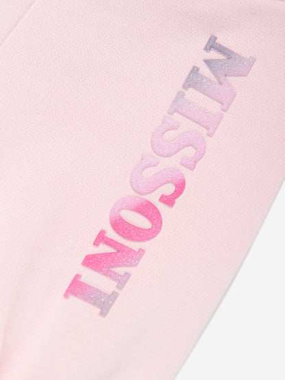 Missoni 女婴徽标慢跑裤（粉色）