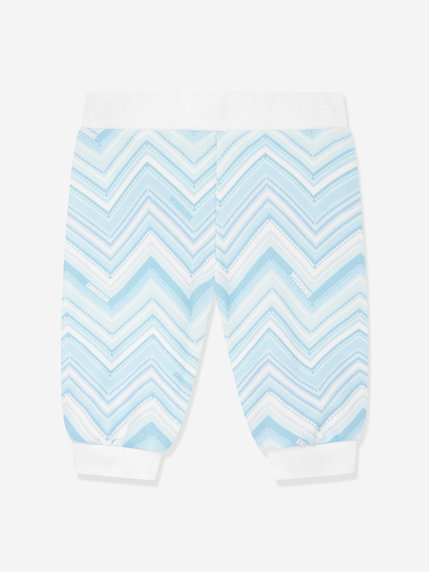 Missoni 男婴之字形慢跑裤（蓝色）