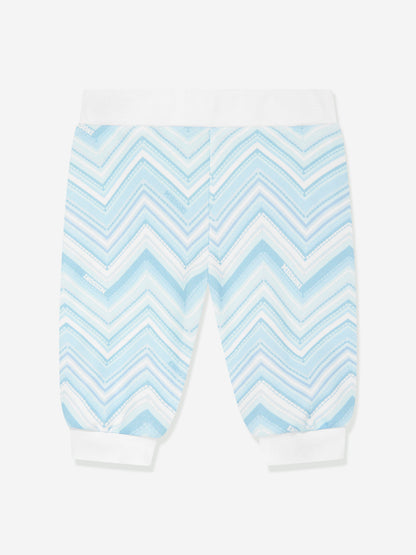 Missoni 男婴之字形慢跑裤（蓝色）