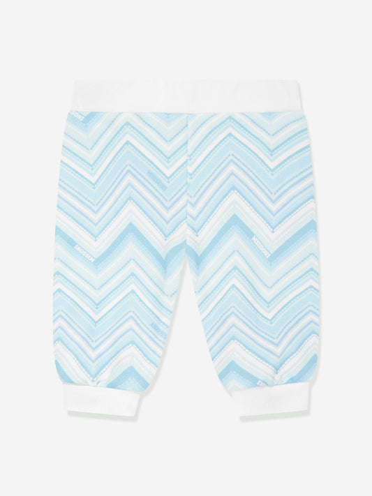 Missoni 男婴之字形慢跑裤（蓝色）