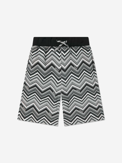 Missoni 男童锯齿形短裤（黑色）
