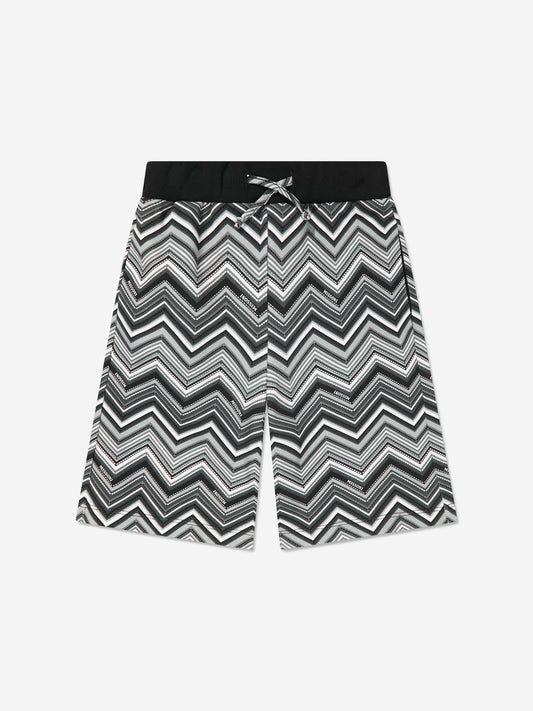 Missoni 男童锯齿形短裤（黑色）