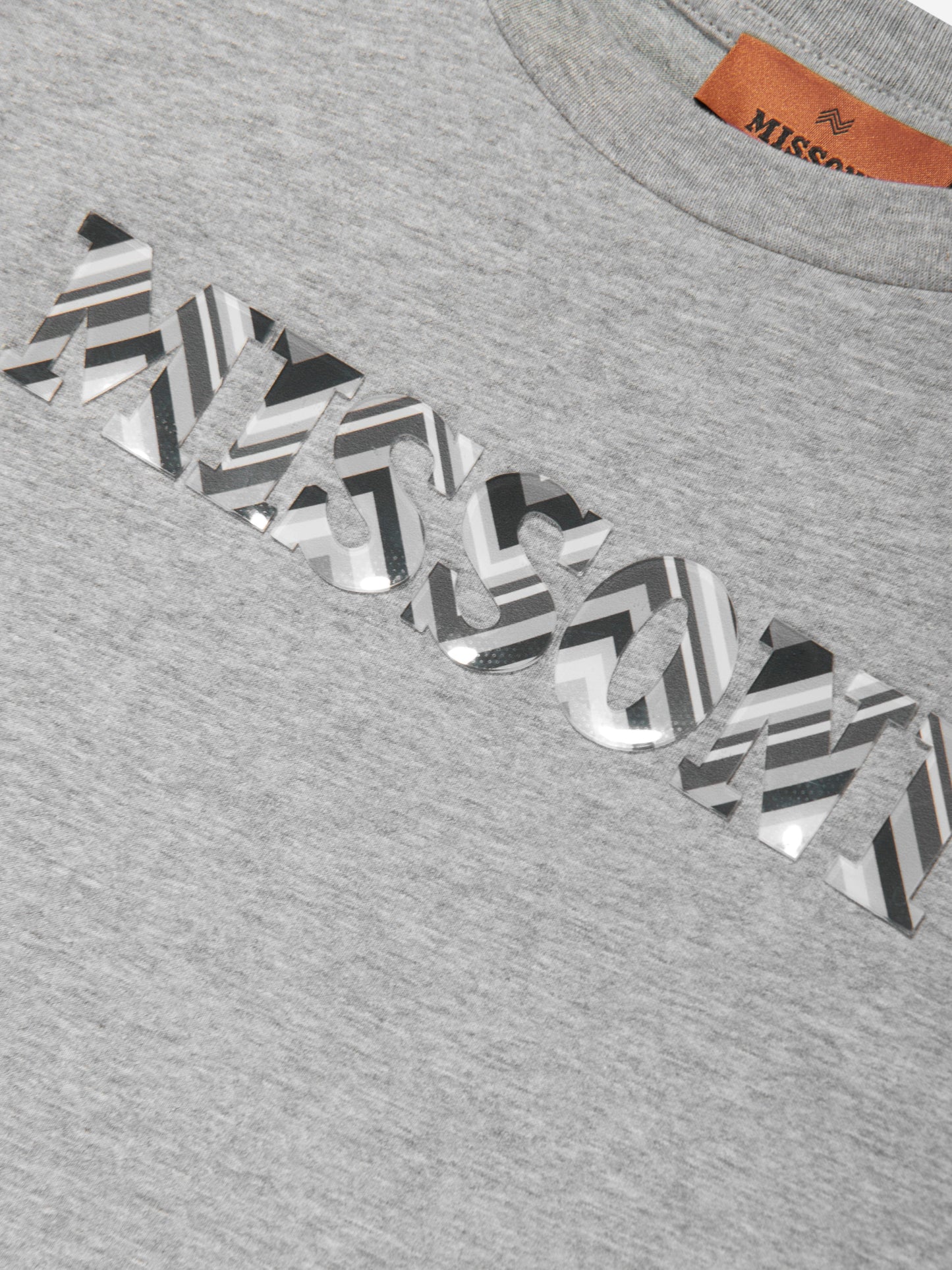 Missoni Boys 之字形徽标 T 恤（灰色）