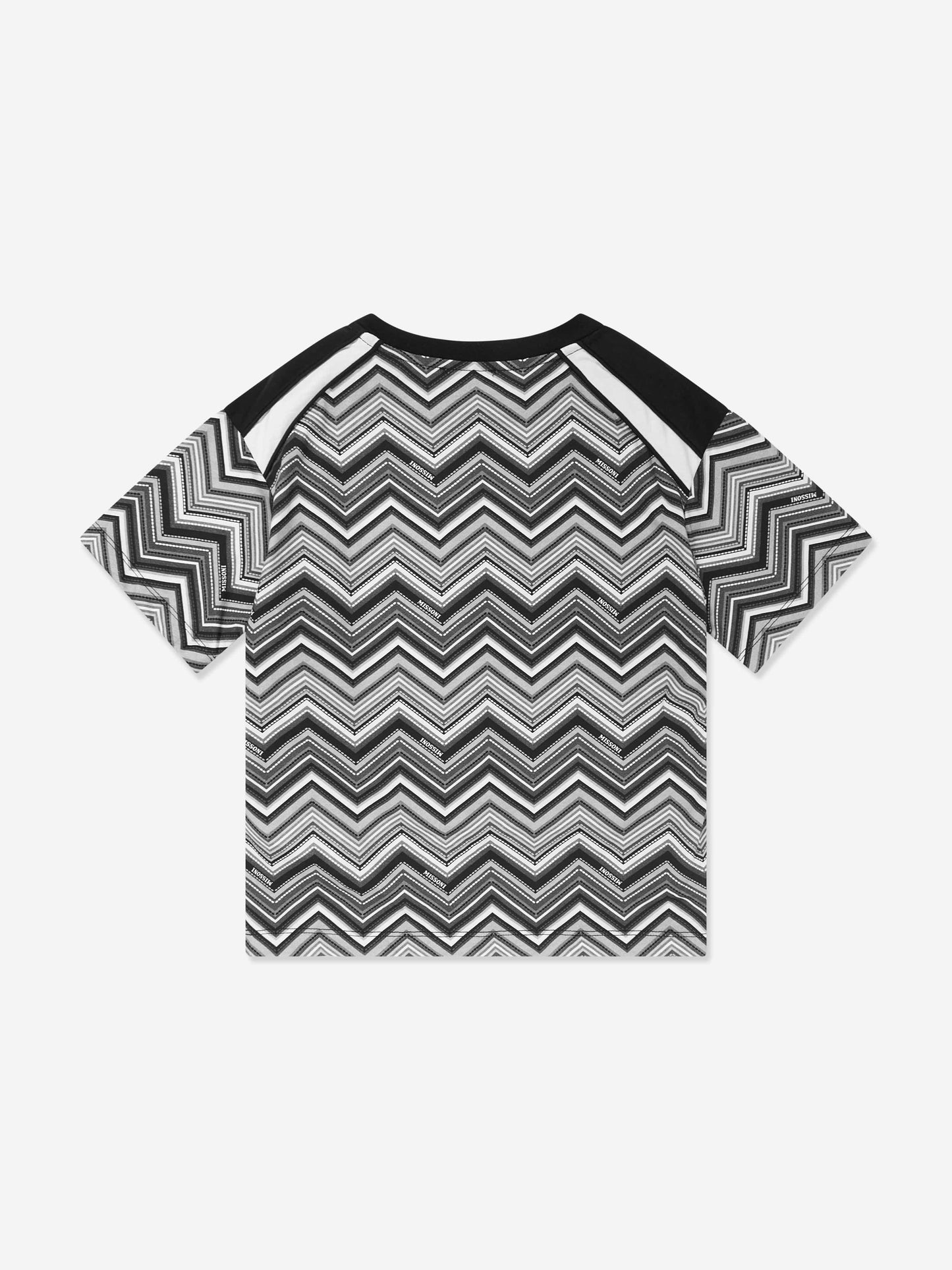 Missoni Boys 黑色锯齿形 T 恤