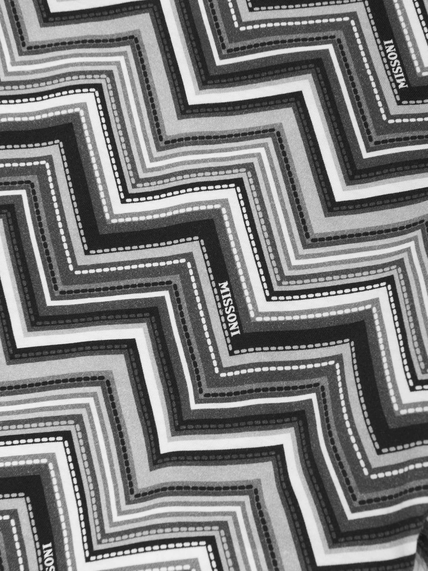 Missoni Boys 黑色锯齿形 T 恤