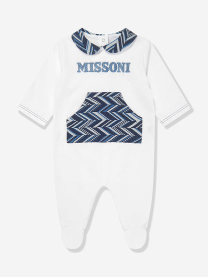 Missoni 男婴婴儿连体衣礼品套装（白色）