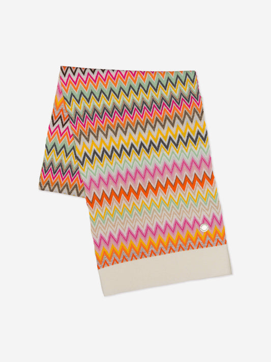 Missoni 女孩锯齿形羊毛围巾（多色）