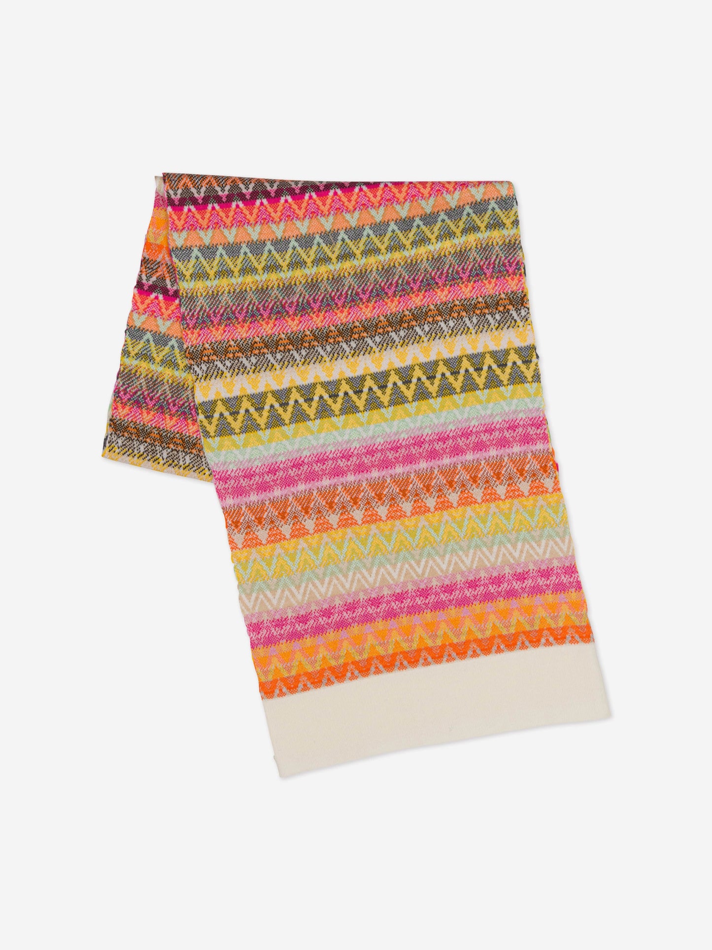 Missoni 女孩锯齿形羊毛围巾（多色）