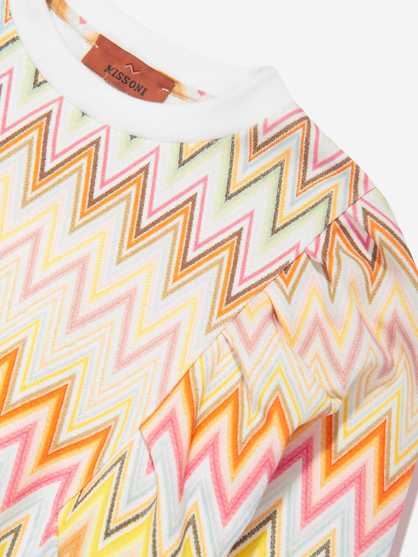 Missoni 女童多色之字形运动衫
