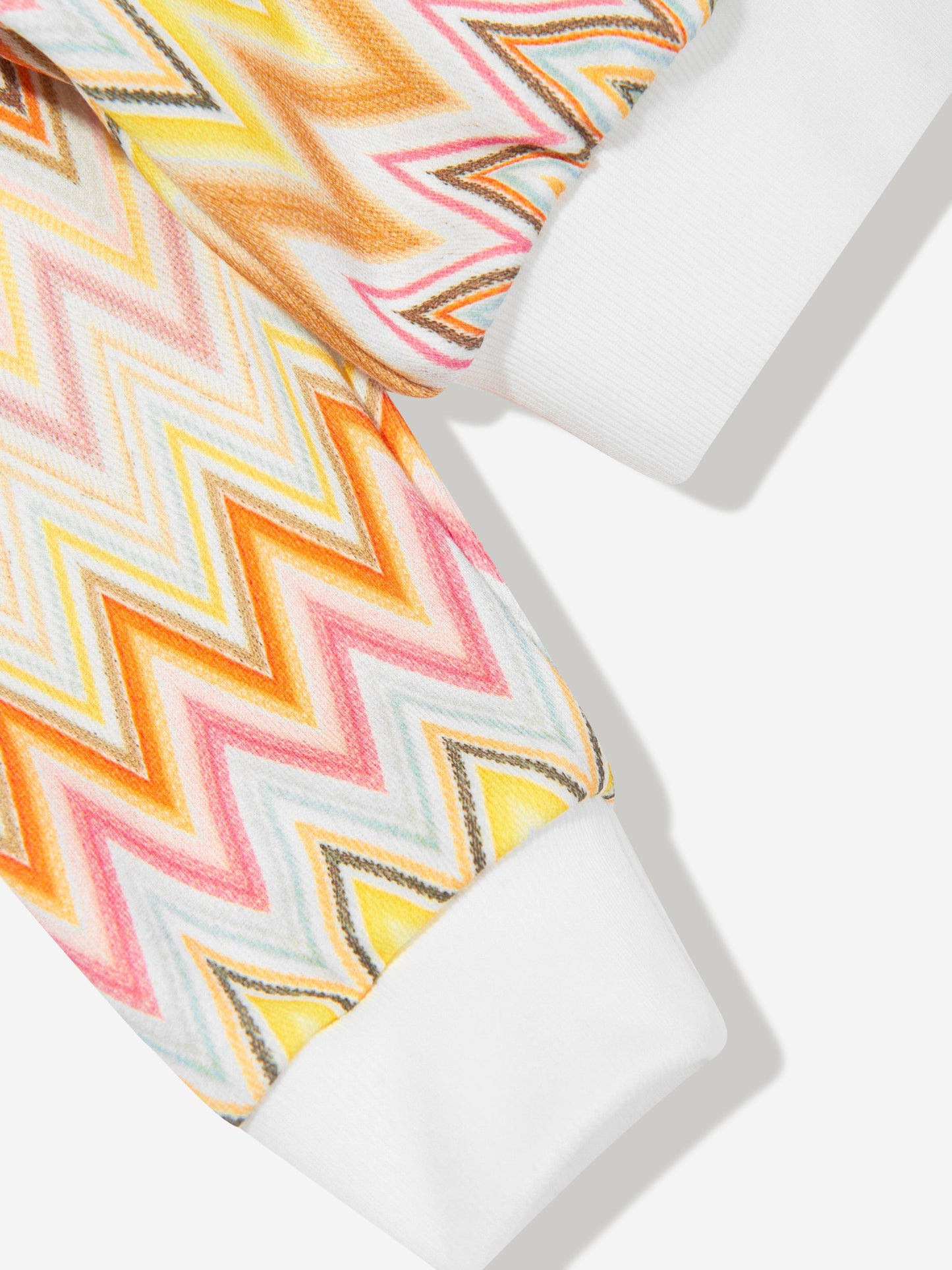 Missoni 女童多色之字形运动衫